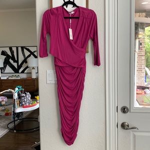 Bambu Maternity Ruched Dress